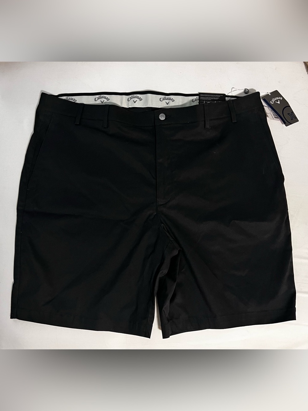 Callaway Black Men's Flat Front Golf Shorts